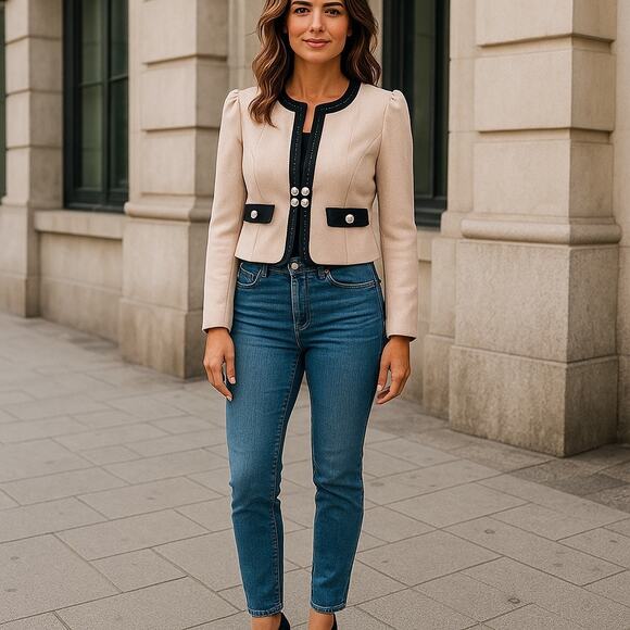 Vintage M I ssion Pastel Pink Wool Blazer Small - Picture 11 of 12
